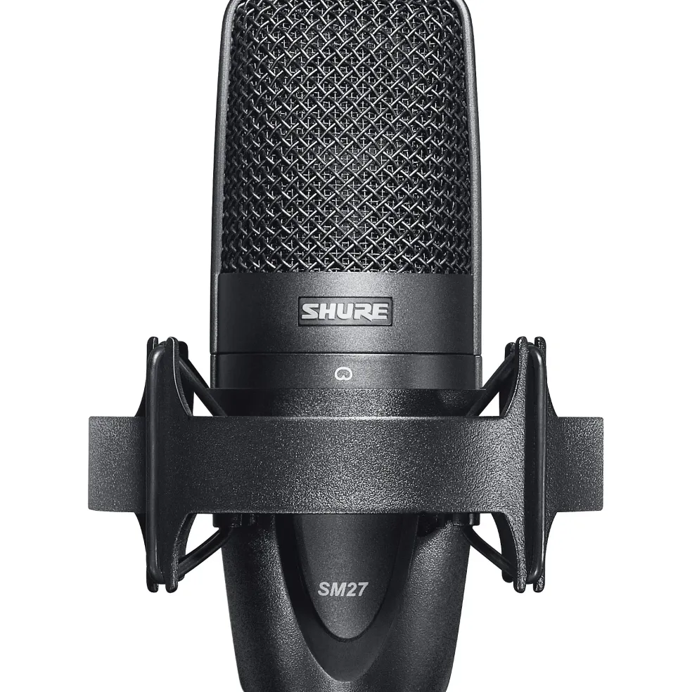 Shure SM27 Large-Diaphragm Condenser Mic With Shockmount and Bag