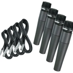 Shure SM57 Mic With Cables 4-Pack