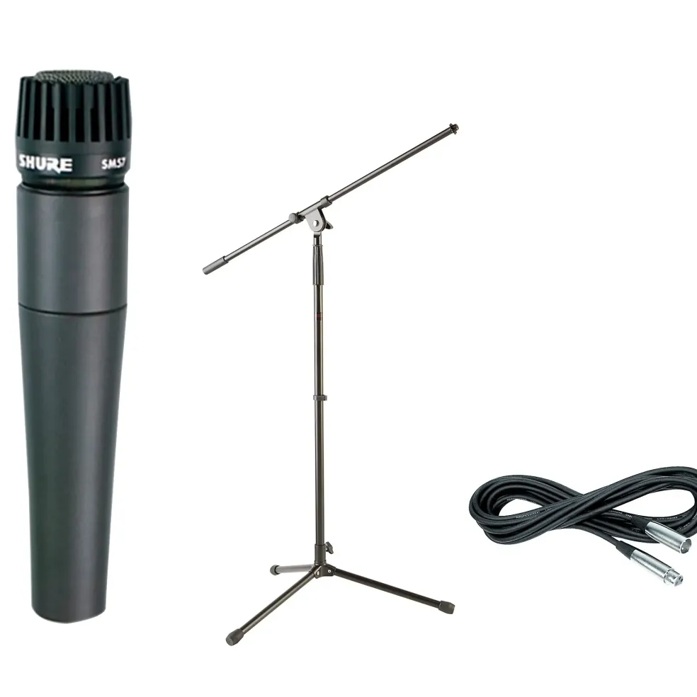 Shure SM57, Stand & Cable Package