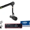 Shure SM7B Microphone and Focusrite Scarlett 2i2 Interface Podcasting Kit