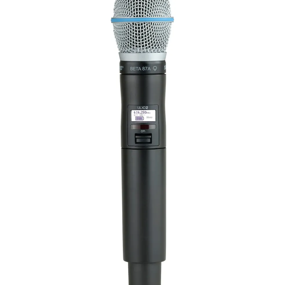 Shure ULXD2/B87A Wireless Handheld Microphone Transmitter With Interchangeable BETA 87A Microphone Cartridge Band G50