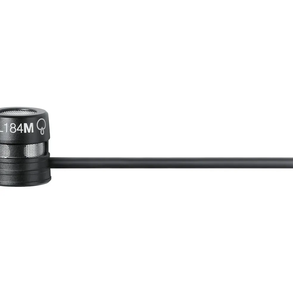Shure WL184m Supercardioid Condenser Lavalier With TA4F Termination Black