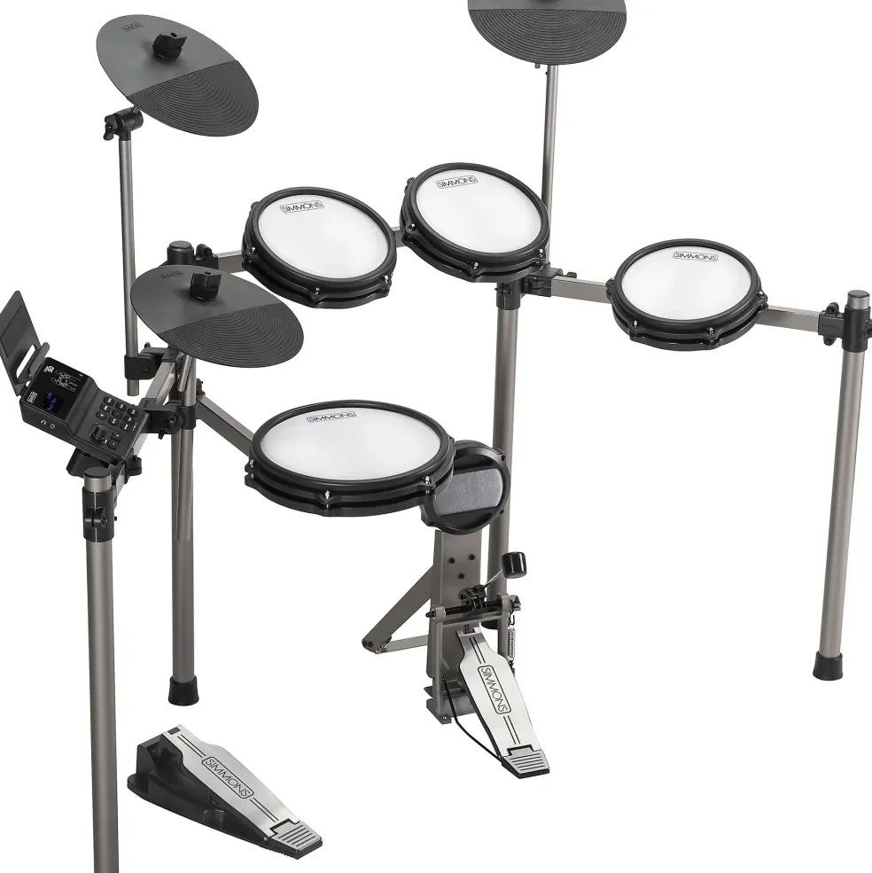 Simmons Titan 50 Electronic Drum Kit With Mesh Pads, Bluetooth and DA2112 Drum Amp