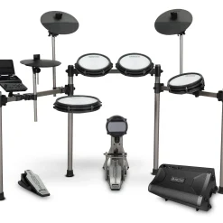Simmons Titan 50 Electronic Drum Kit With Mesh Pads, Bluetooth and DA2108 Drum Amp