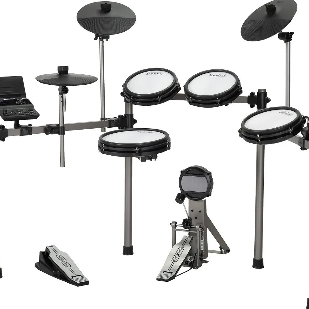 Simmons Titan 50 Electronic Drum Kit With Mesh Pads, Bluetooth and DA2110 Drum Amp