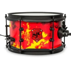SJC Drums Josh Dun Inferno Side Snare 10 x 6 in. Inferno Custom Wrap