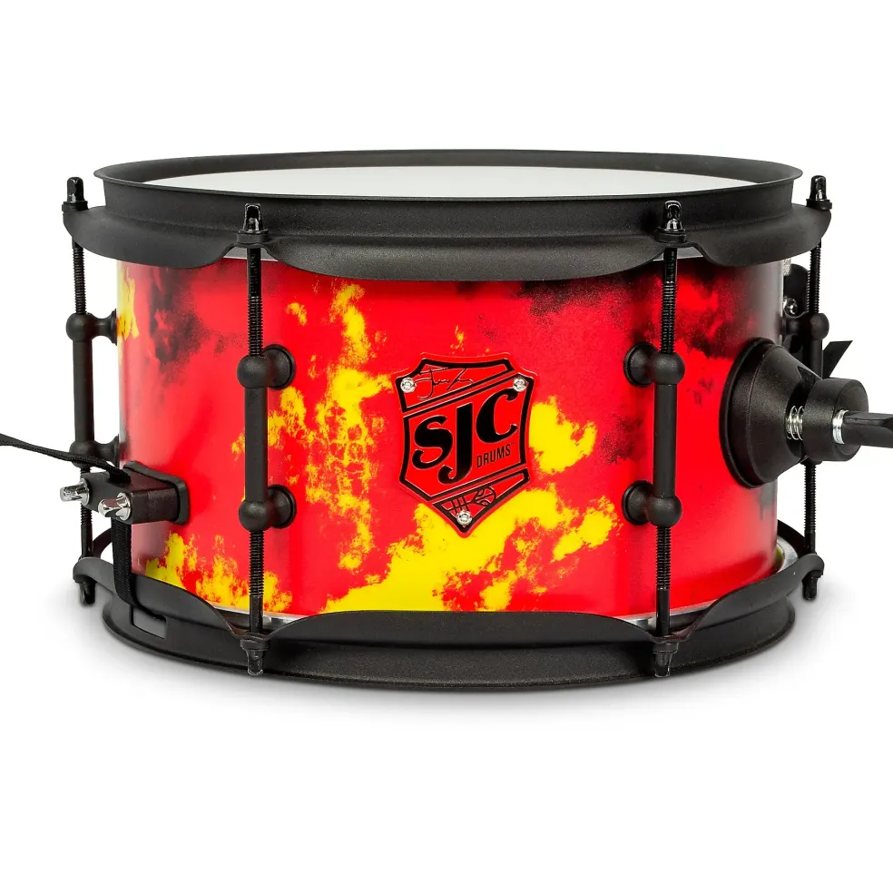 SJC Drums Josh Dun Inferno Side Snare 10 x 6 in. Inferno Custom Wrap