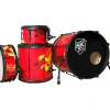 SJC Drums Josh Dun "The Ned" 4-Piece Shell Pack Inferno Custom Wrap
