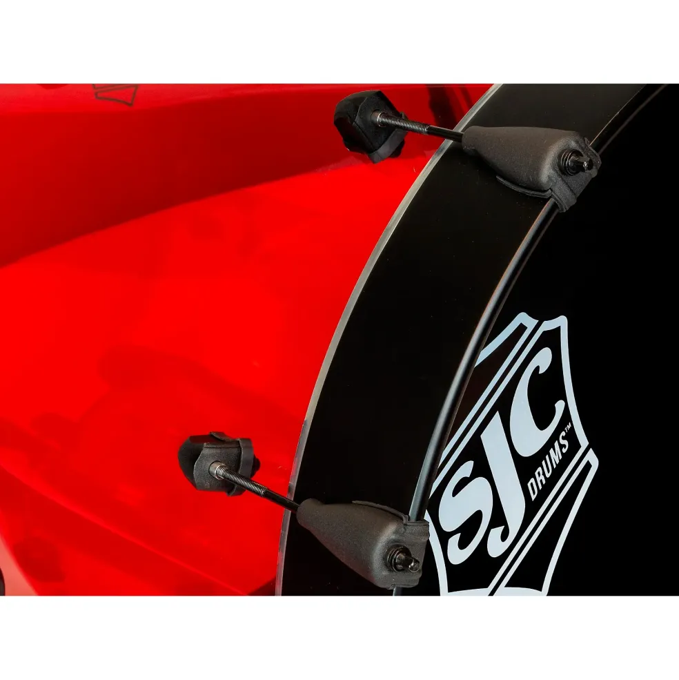 SJC Drums Josh Dun Torch 3-Piece Shell Pack Red Acrylic