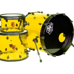 SJC Drums Josh Dun Torch 3-Piece Shell Pack Yellow Acrylic