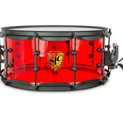 SJC Drums Josh Dun Torch Snare Drum 14 x 6.5 in. Red Acrylic