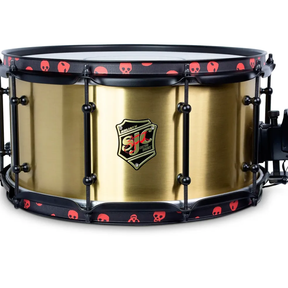 SJC Drums Limited-Edition Josh Dun Signature Goliath 3 mm Bell Brass Snare Drum 14 x 7 in.