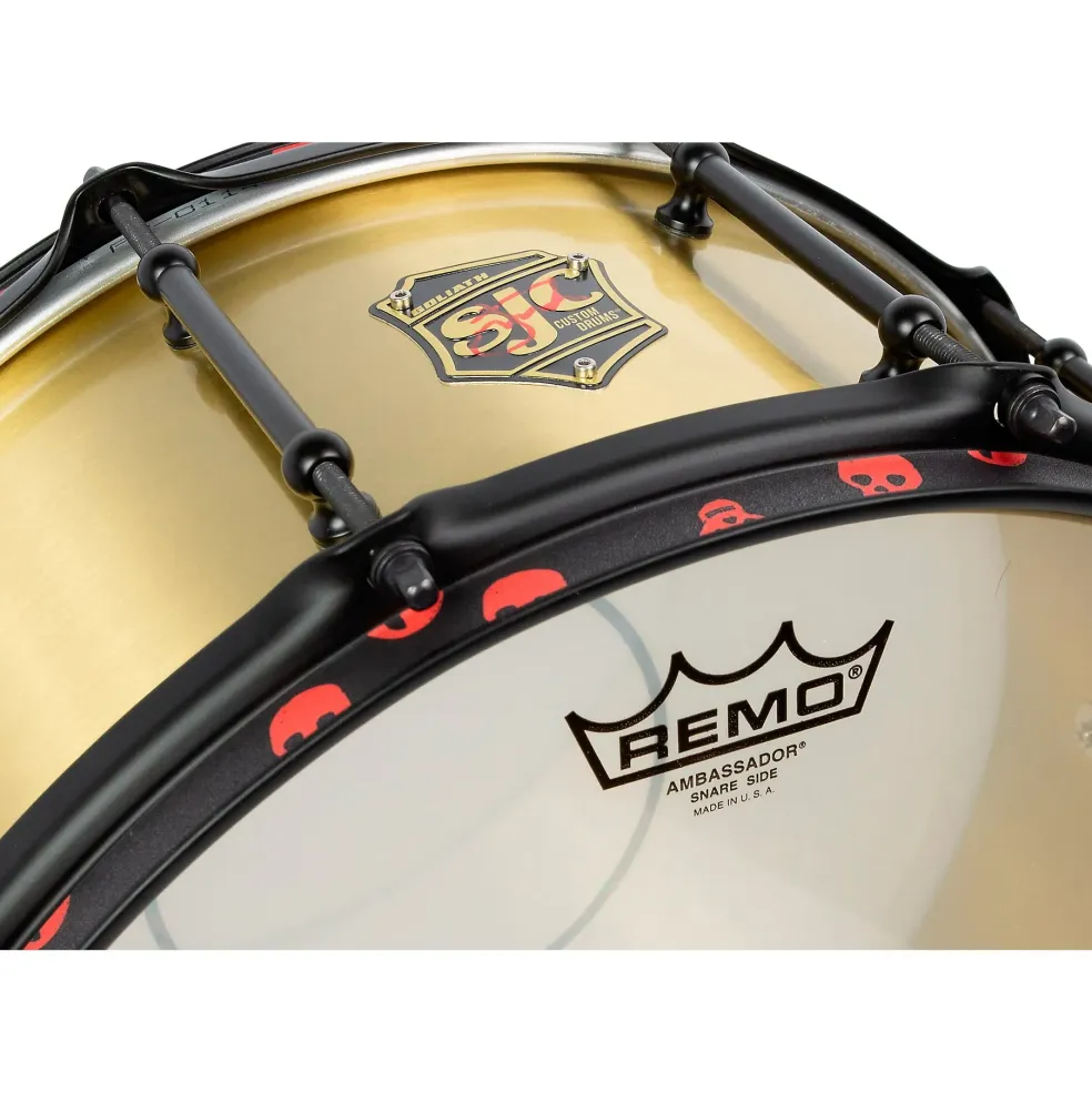 SJC Drums Limited-Edition Josh Dun Signature Goliath 3 mm Bell Brass Snare Drum 14 x 7 in.