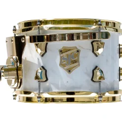 SJC Drums Providence Series Rack Tom Add On with Brass Hardware 7 x 10 in. Calcutta White