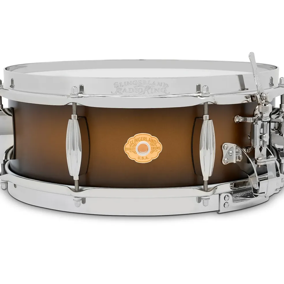 Slingerland Limited-Edition Radio King Specialty Lacquer Maple Snare Drum 14 x 5 in. Black & Gold Lacquer