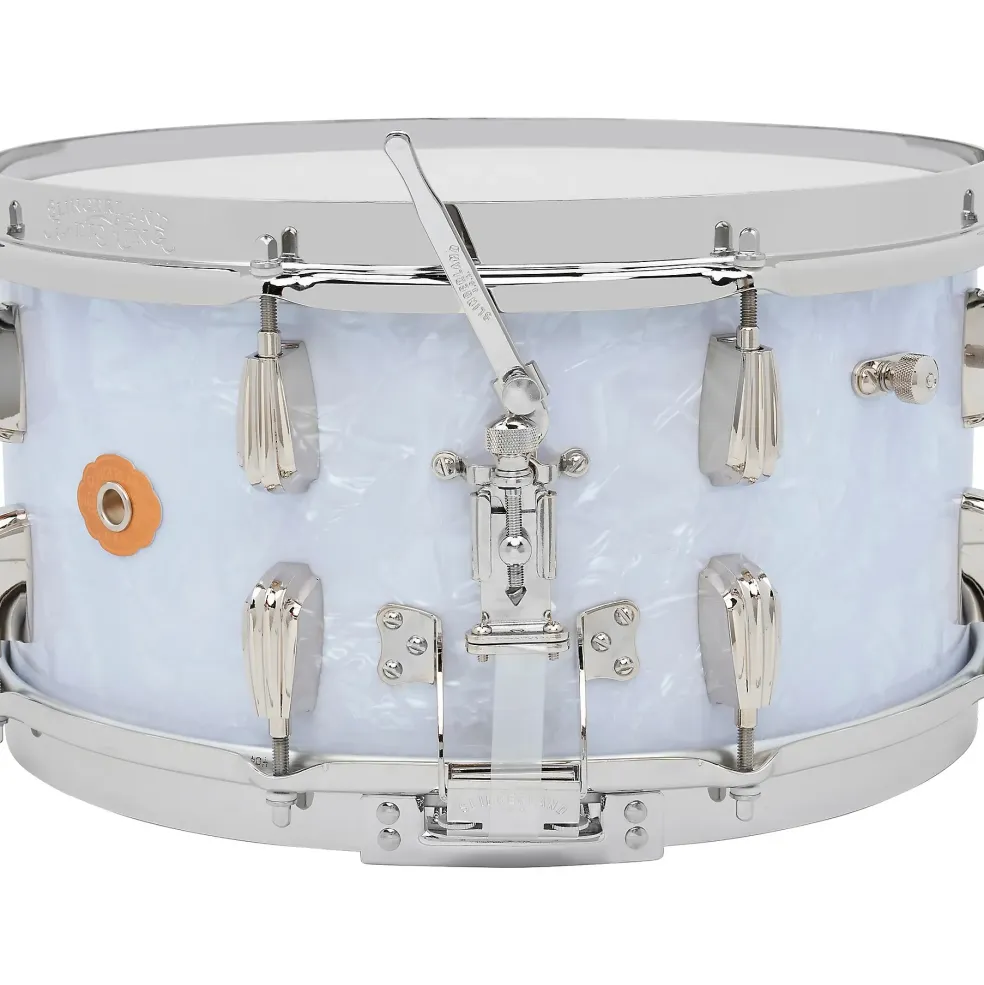 Slingerland Limited-Edition Radio King Finish Ply Maple Snare Drum 14 x 7 in. White Marine Pearl