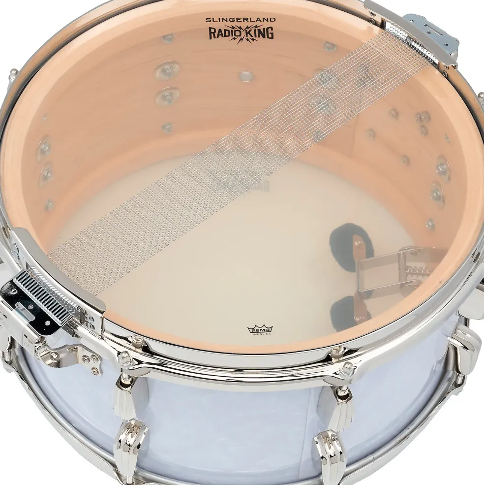 Slingerland Limited-Edition Radio King Finish Ply Maple Snare Drum 14 x 7 in. White Marine Pearl
