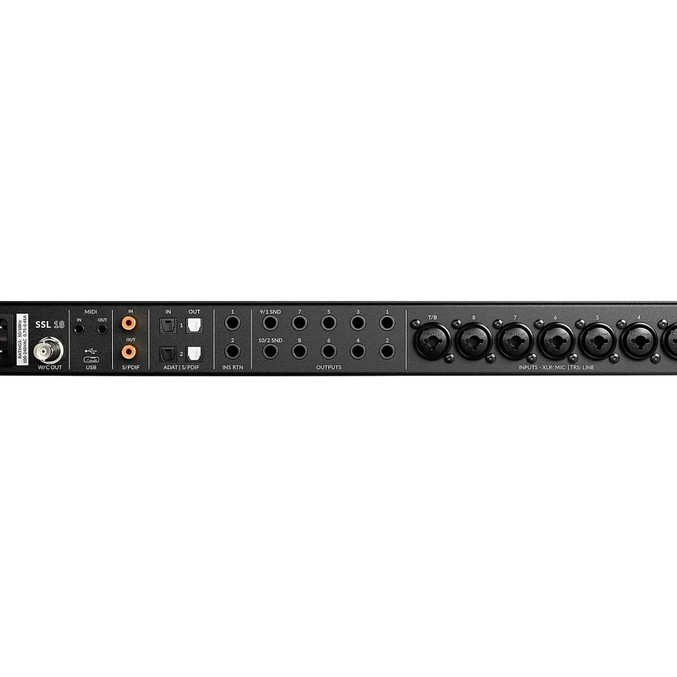 Solid State Logic SSL 18 USB-C Audio Interface with Alpha 8 Expander & UF1 DAW Control Center Bundle
