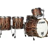 SONOR SQ2 5-Piece Elder Tree Vintage Beech Shell Pack With 22" Bass Drum Natural Black Chrome