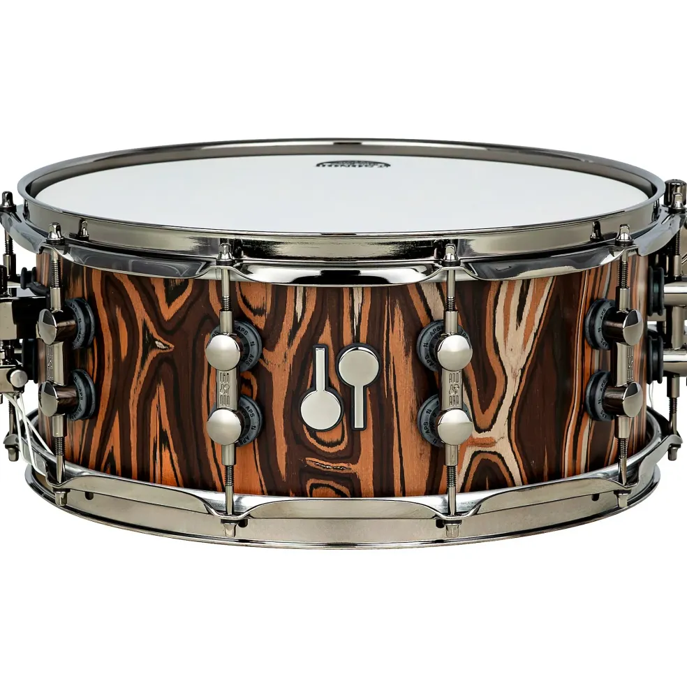 SONOR SQ2 5-Piece Elder Tree Vintage Beech Shell Pack With 22" Bass Drum Natural Black Chrome