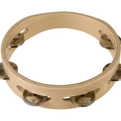 Sound Percussion Labs Baja Percussion Single-Row Headless Tambourine With Steel Jingles 8 in. Natural