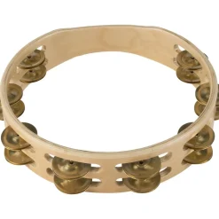 Sound Percussion Labs Baja Percussion Double Row Headless Tambourine With Brass Jingles 10 in. Natural