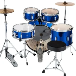Sound Percussion Labs Junior Kicker 5-Piece Drum Set Metallic Blue
