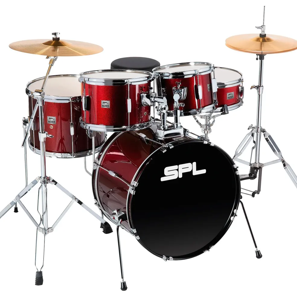 Sound Percussion Labs Kicker 5-Piece Complete Drum Set Dark Red