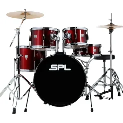 Sound Percussion Labs Kicker 5-Piece Complete Drum Set Dark Red