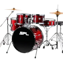 Sound Percussion Labs Kicker 5-Piece Complete Drum Set Dark Red