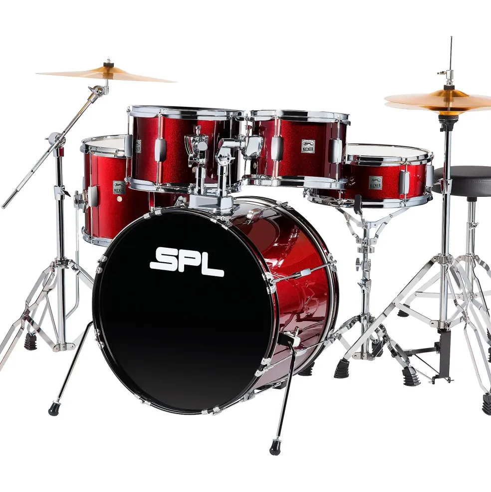 Sound Percussion Labs Kicker 5-Piece Complete Drum Set Dark Red