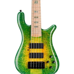Spector NS5 Maple Burl/Wide Neck Green