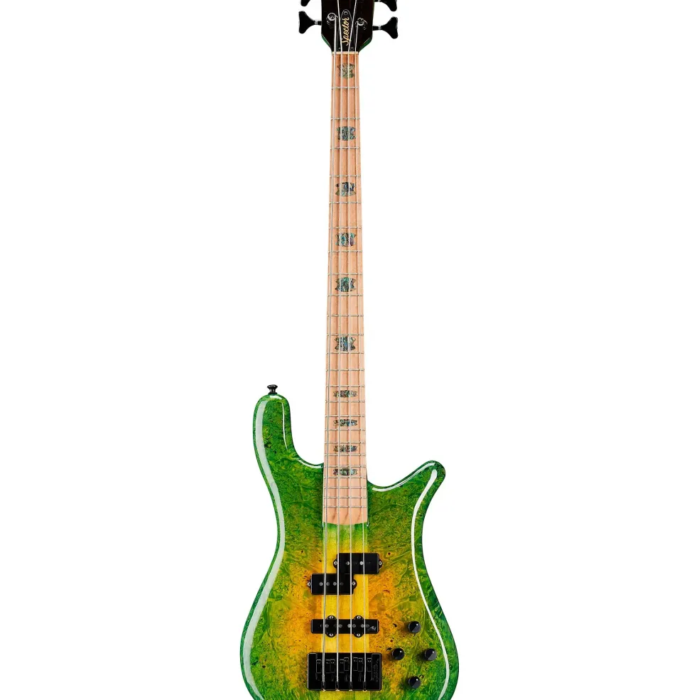 Spector NS2 Maple Burl/Wimbish Neck Green