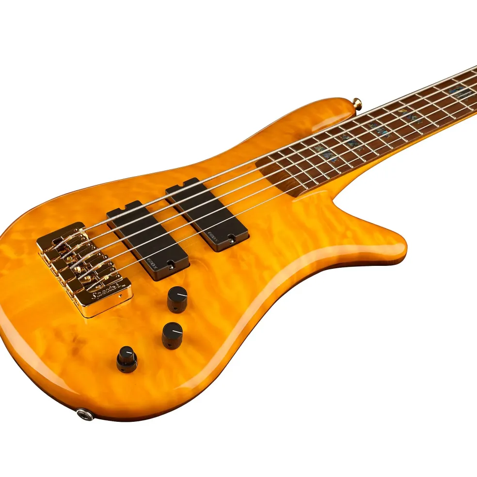 Spector NS-5XL USA 5-String Bass Golden Stain Gold Hardware