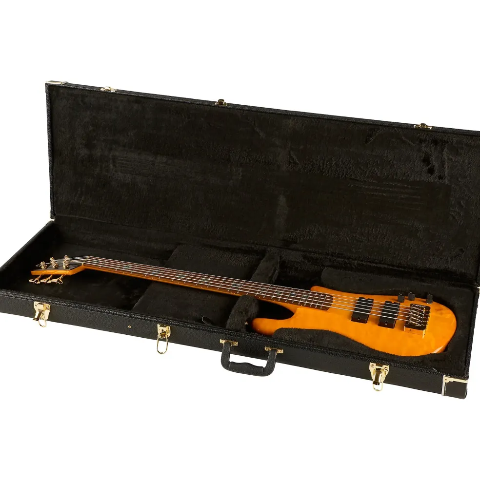 Spector NS-5XL USA 5-String Bass Golden Stain Gold Hardware