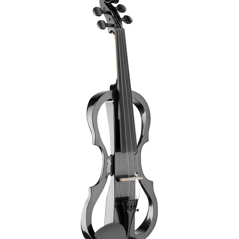 Stagg EVN X-4/4 Series Electric Violin Outfit Metallic Black
