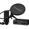 Steinberg IXO12 B Podcast Pack with Mic, Table Top Stand, & Pop Screen