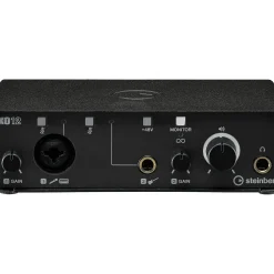 Steinberg IXO12 B Podcast Pack with Mic, Table Top Stand, & Pop Screen