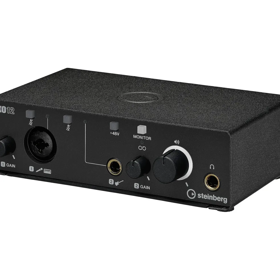 Steinberg IXO12 B Podcast Pack with Mic, Table Top Stand, & Pop Screen