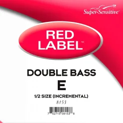Super Sensitive Red Label Series Double Bass E String 1/2 Size, Medium