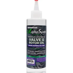 Superslick AlphaSynth Light Viscosity Synthetic Valve and Rotor Oil Refill 8 oz.