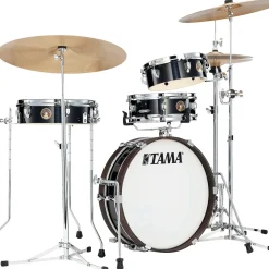 TAMA Club-JAM 4-Piece Pancake Kit With 18" Bass Drum Hairline Black Chrome Shell Hardware