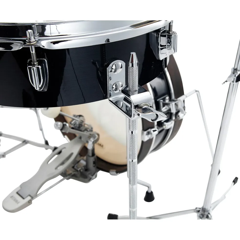 TAMA Club-JAM 4-Piece Pancake Kit With 18" Bass Drum Hairline Black Chrome Shell Hardware