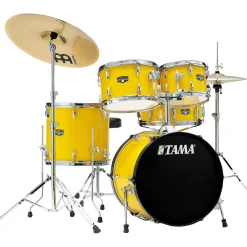 TAMA Imperialstar 5-Piece Complete Drum Set With 20" Bass Drum Electric Yellow