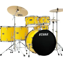 TAMA Imperialstar 6-Piece Complete Drum Set With 22" Bass Drum Electric Yellow