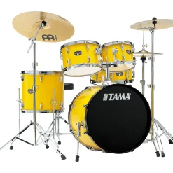 TAMA Imperialstar 5-Piece Complete Drum Set With 22" Bass Drum Electric Yellow