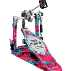 TAMA Limited-Edition 50th Anniversary Iron Cobra Power Glide Coral Swirl Single Pedal