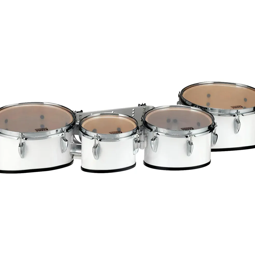 Tama Marching Starlight Marching Tenor Drums Quad 8, 10, 12, 13 in. Sugar White