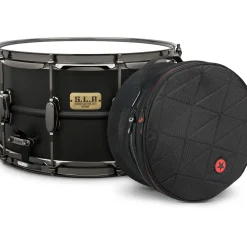TAMA S.L.P. Big Black Steel Snare Drum With Road Runner Bag