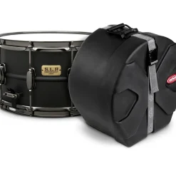 TAMA S.L.P. Big Black Steel Snare Drum With SKB Case